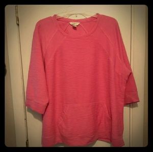 Plus size 2X kangaroo pocket top from CJ Banks